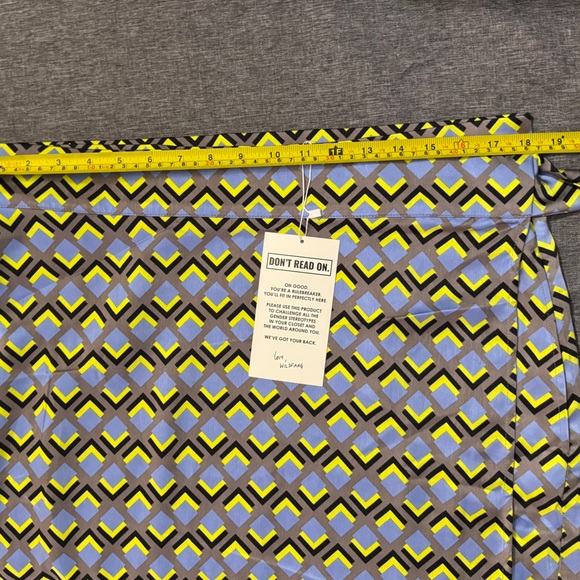 Wildfang Cubic Mid Length The Empower Wrap Skirt and Cami Set XL - Picture 6 of 10